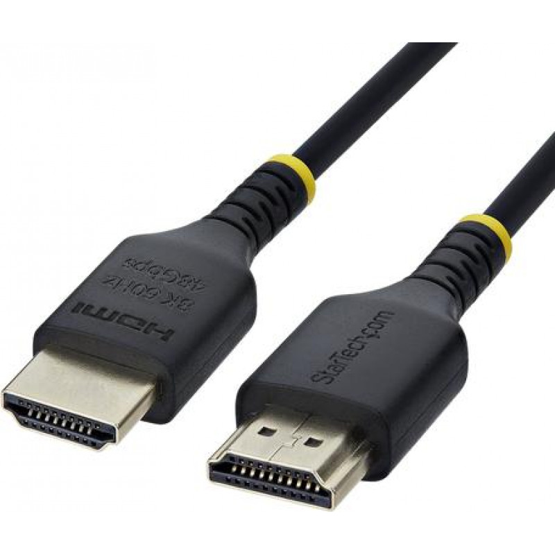 StarTech.com HDMI21-CBL-SLIM-50C schlankes HDMI-2.1-Kabel, 50 cm, schwarz