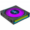 Lian Li UNI FAN SL-INF LCD FLEX Wireless Gehäuselüfter (3 Stk.) mit Controller, ARGB und LCD, Reverse Blade, 120 mm, schwarz