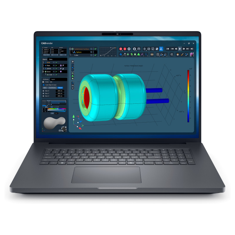 Dell Pro Max 18 Plus MB18250 Notebook, 18 Zoll, Intel Core Ultra 7 265HX, 32 GB RAM, 1 TB SSD, NVIDIA RTX PRO 2000, Windows 11 Pro
