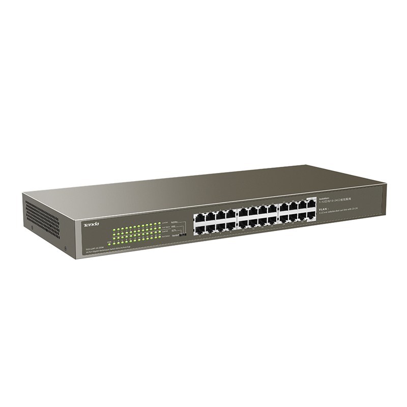 Tenda TEG1124P-24-250W PoE-Switch, 24 Ports, 250 W