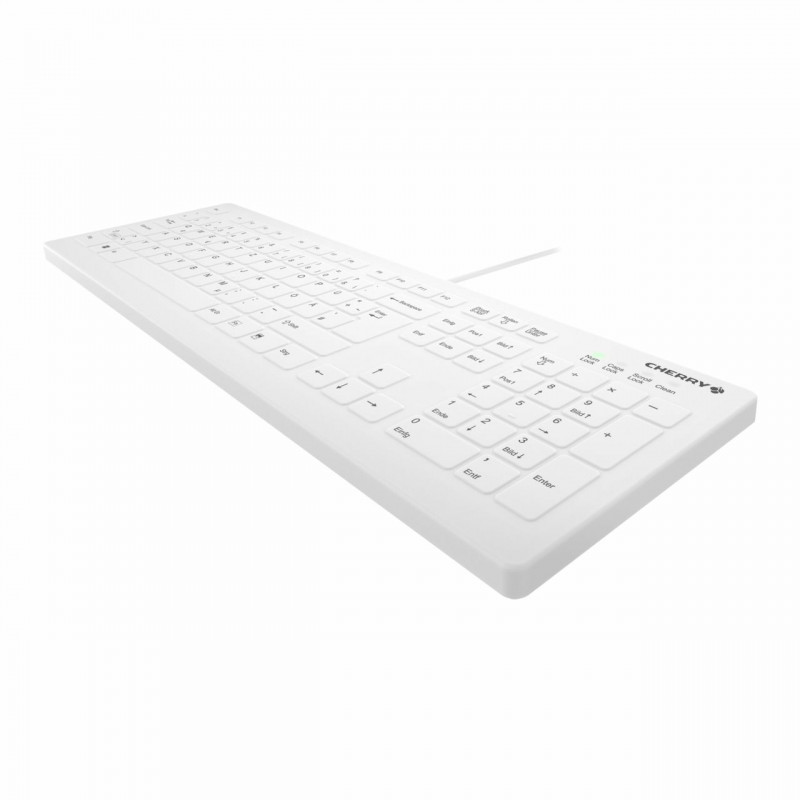 Cherry Contour Active Key AK-C8112-U1-W/EU Medizintastatur, kabelgebunden, EU-Layout, weiß