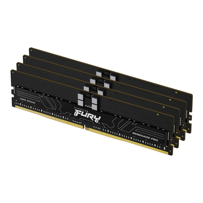 Kingston FURY Renegade Pro KF564R32RBE2K4-128 DDR5-6400 ECC Registered Speicher-Kit, 128 GB (4 x 32 GB), CL32, schwarz