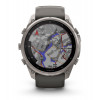 Garmin Fenix 9 Pro inReach Smartwatch, 51 mm, Titangehäuse, Graphit/Schwarz Silikonarmband
