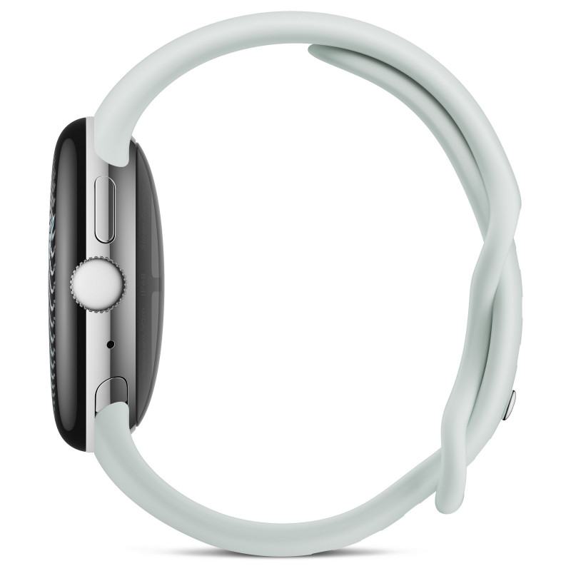 Google Pixel Watch 5 WiFi Smartwatch, 41 mm, Polished Silver / Fog, GA10898-DE