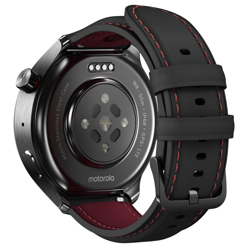 Motorola Moto Watch Ultra LTE Smartwatch, 46 mm, schwarz, PBCX0000SE