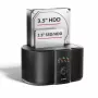 Axagon ADSA-SC Dockingstation für 2,5/3,5-Zoll-SATA-Laufwerke, USB-C 5 Gbit/s, mit Klonfunktion