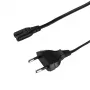LogiLink CP192 Netzkabel, CEE 7/16 auf IEC C7, schwarz, 1 m