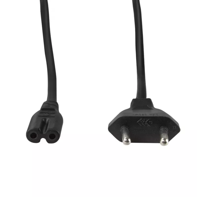 LogiLink CP192 Netzkabel, CEE 7/16 auf IEC C7, schwarz, 1 m