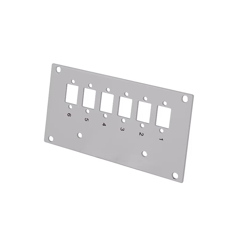 LogiLink FB5002 Glasfaser-Frontplatte, 6 LC-D / 6 SC-S, für Spleißverteiler