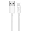 LogiLink CU0319 USB 2.0 Type-C Kabel, A/M auf C/M, 480 Mbit/s, 60 W, Nylon, weiß, 0,15 m