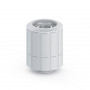 Bitspower Artemis BPM-ATRCPF-CC3-SL Anschluss gerade, drehbar, G1/4 Zoll Außengewinde auf 16/10 mm, sandgestrahlt silber