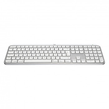 Logitech Master Series MX Keys S for Mac 920-011628 Tastatur, Schweizer Layout (CH), Hellgrau