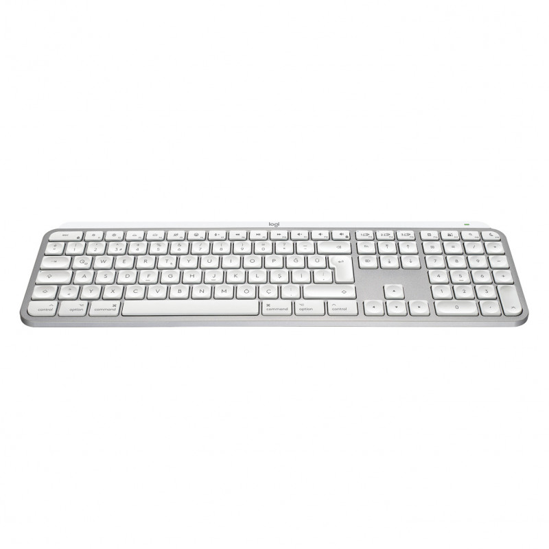 Logitech Master Series MX Keys S for Mac 920-011628 Tastatur, Schweizer Layout (CH), Hellgrau