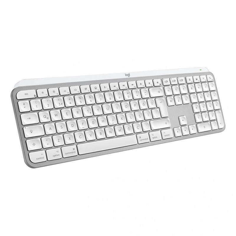 Logitech Master Series MX Keys S for Mac 920-011628 Tastatur, Schweizer Layout (CH), Hellgrau