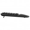 Logitech Wave Keys 920-012289 kabellose ergonomische Tastatur, 2,4 GHz / Bluetooth, Schweizer Layout (CH), Graphit
