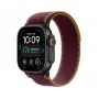 Apple Watch Ultra 4 Smartwatch, GPS + Cellular, 49 mm, Schwarz, Trail Loop Burgund, M/L