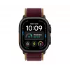 Apple Watch Ultra 4 Smartwatch, GPS + Cellular, 49 mm, Schwarz, Trail Loop Burgund, M/L
