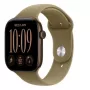 Apple Watch Series 12 GPS Smartwatch, 42 mm, Aluminiumgehäuse in Dunkelbronze, Sportarmband in Oliv S/M
