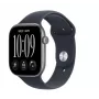 Apple Watch Series 12 GPS Smartwatch, 46 mm, Aluminiumgehäuse in Space Grau, Sportarmband in Marineblau S/M