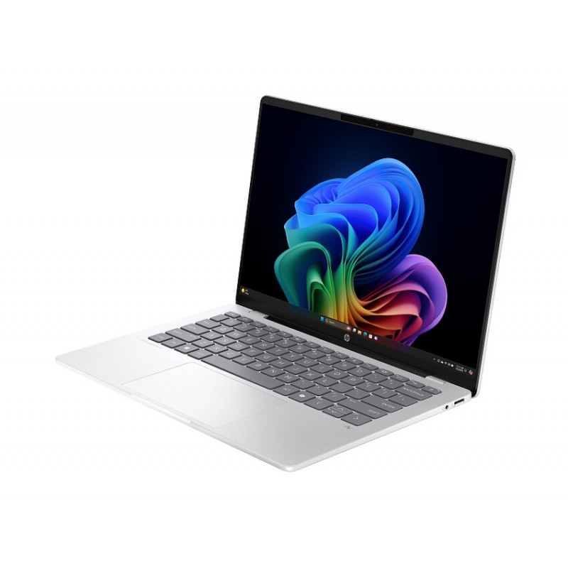 HP OmniBook 5 14-he0013nf Notebook, Qualcomm Snapdragon X, 16 GB RAM, 512 GB SSD, 14 Zoll WUXGA OLED, Windows 11, generalüberholt