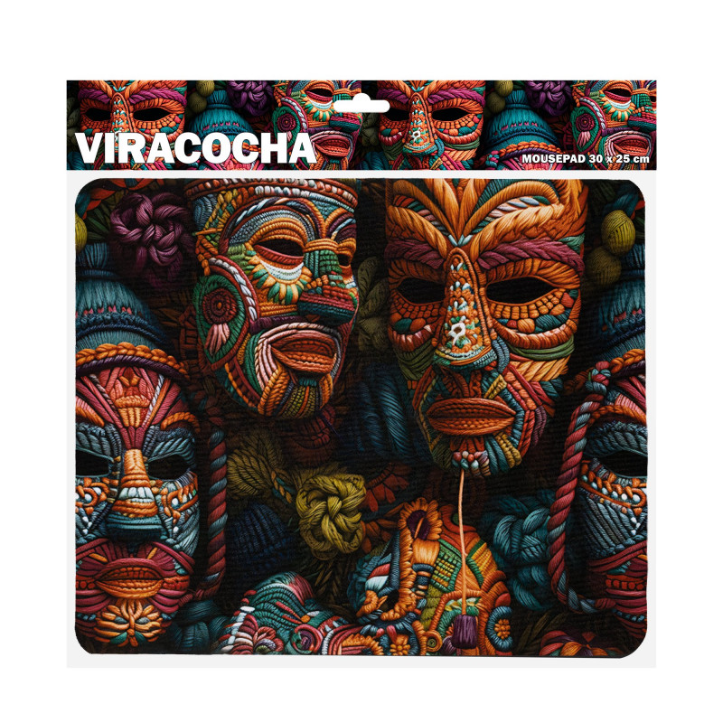 Sbox VIRACOCHA M MP-07 Mauspad, 300x250 mm, schwarz mit Aufdruck