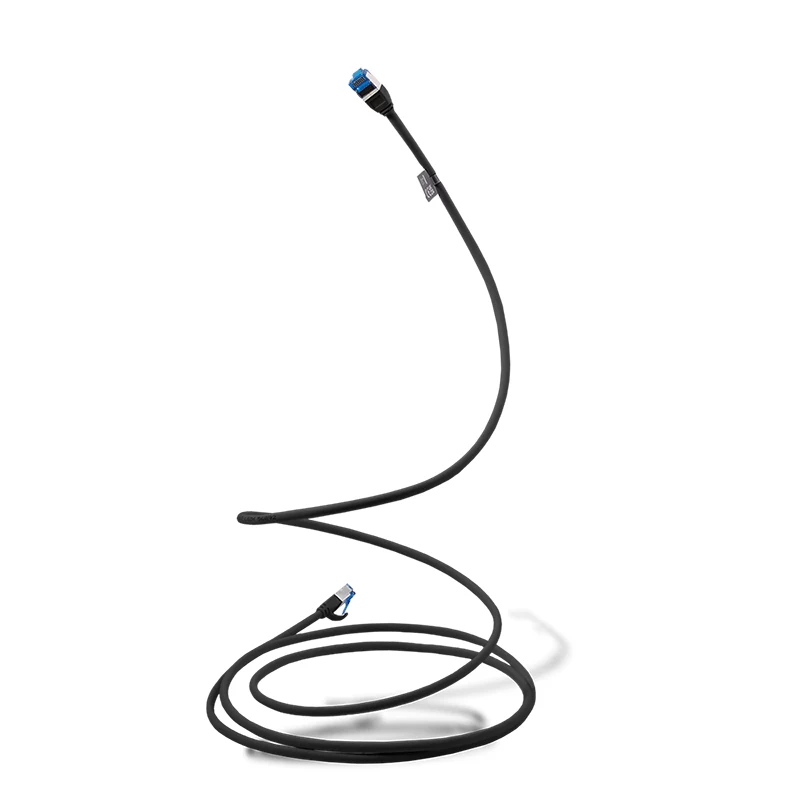 LogiLink CP5023S Patchkabel Cat.6A SLIM S/FTP LSZH, 0,5 m, schwarz, SlimLine