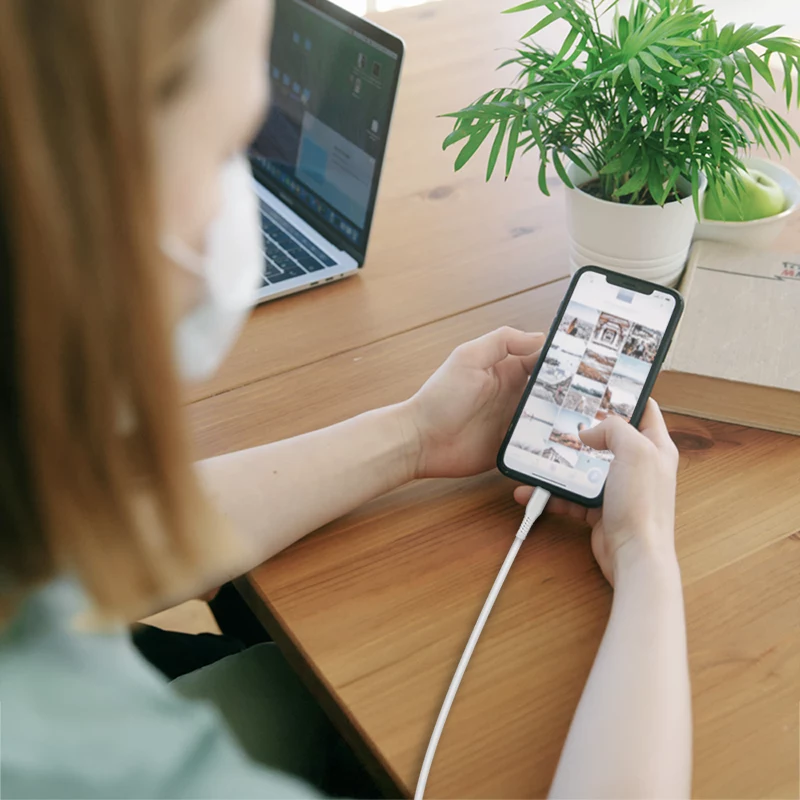 LogiLink CU0244 USB-2.0-Kabel USB-C auf Micro-USB, 480 Mbit/s, 12 W, weiß, 2 m