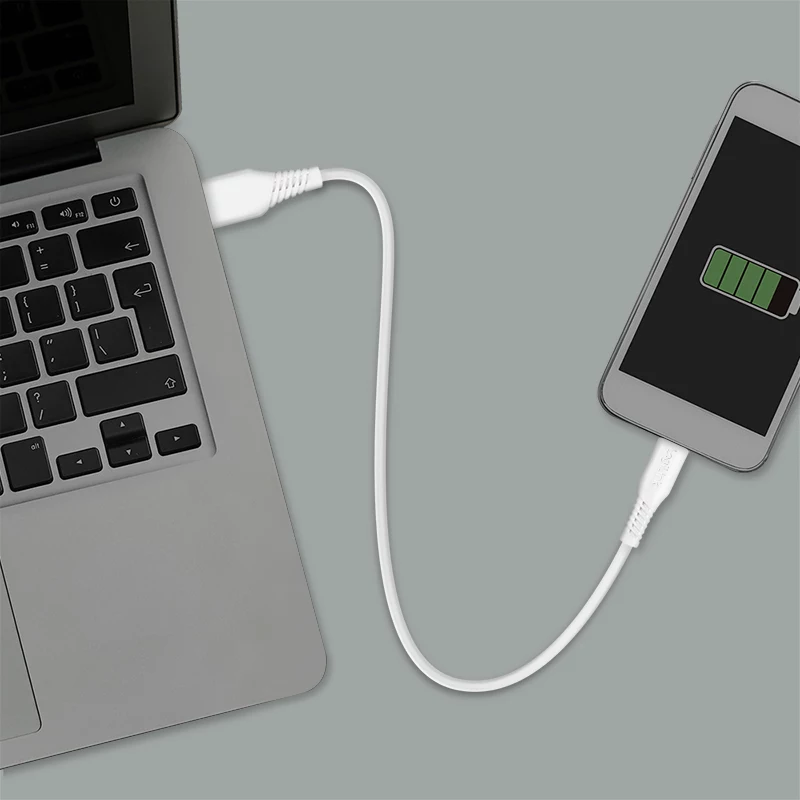 LogiLink CU0251 USB-2.0-Kabel USB-C auf USB-A, 480 Mbit/s, 15 W, weiß, 0,5 m