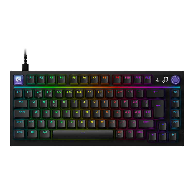 Logitech G316 X 75 Gaming-Tastatur, Schwarz, US International