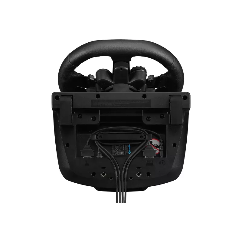 Logitech G923 Rennlenkrad mit Pedalen für PC, Schwarz
