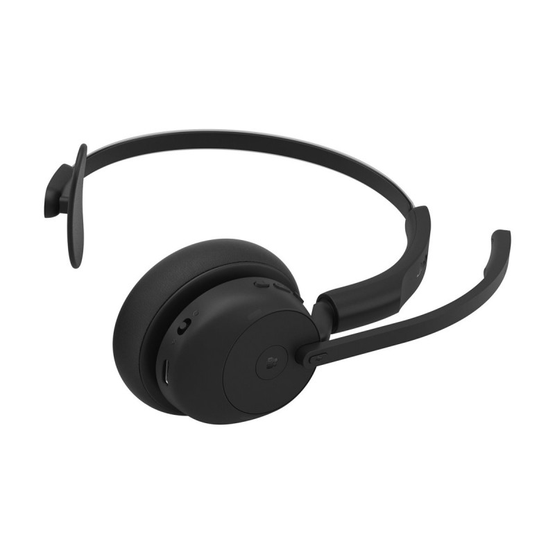Jabra Evolve3 45 MS Mono Headset mit Link 390c, On-Ear, Bluetooth, schwarz