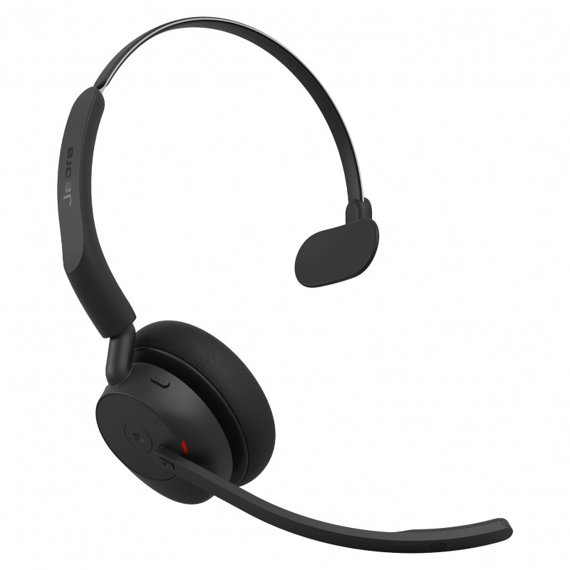 Jabra Evolve3 45 MS Mono Headset mit Link 390c, On-Ear, Bluetooth, schwarz