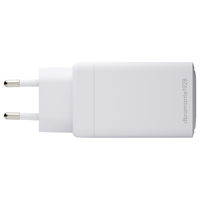 dbramante1928 CI70CCWH4436 Netzteil, 70 Watt, 2x USB-C + 1x USB-A, EU-Stecker, weiß