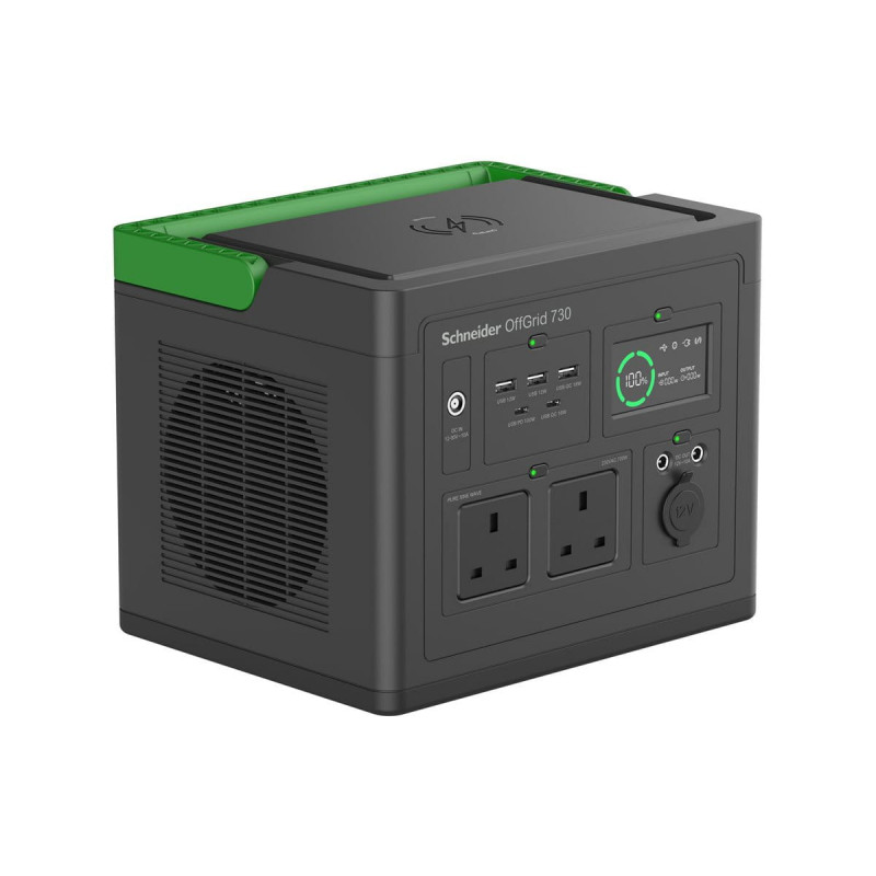 APC Schneider OffGrid 730 PPS730-UK tragbare Stromstation, 738 Wh, UK-Steckdosen
