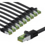 Goobay 69767 CAT 8.1 Patchkabel, S/FTP (PiMF), 5 m, grau (10 Stück)