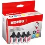 Kores G1537KIT Tinten-Multipack für Brother LC-3219XL, Schwarz + Cyan + Magenta + Gelb