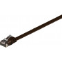 Goobay 95898 CAT 6 Flach-Patchkabel, U/UTP, 7 m, dunkelbraun, Kupfer