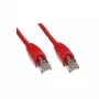 Tecline S-STP (PIMF) Cat 6 Patchkabel, 7,5 m, rot, mit besonders schmalem Knickschutz