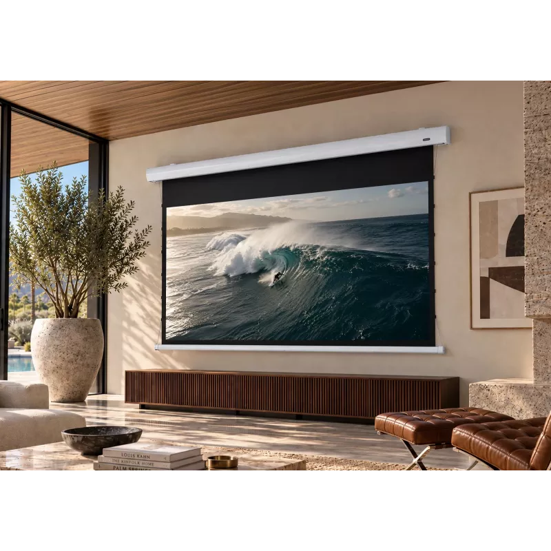 celexon HomeCinema Tension 90 MWHT Motorleinwand, 228,6 cm