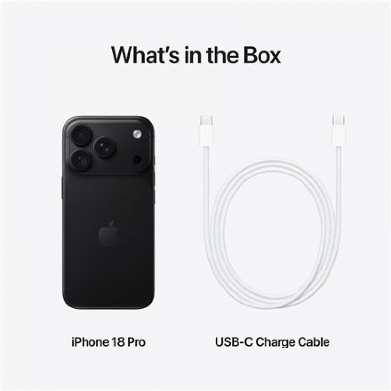 Apple iPhone 18 Pro Smartphone, 256 GB, JP eSIM, schwarz