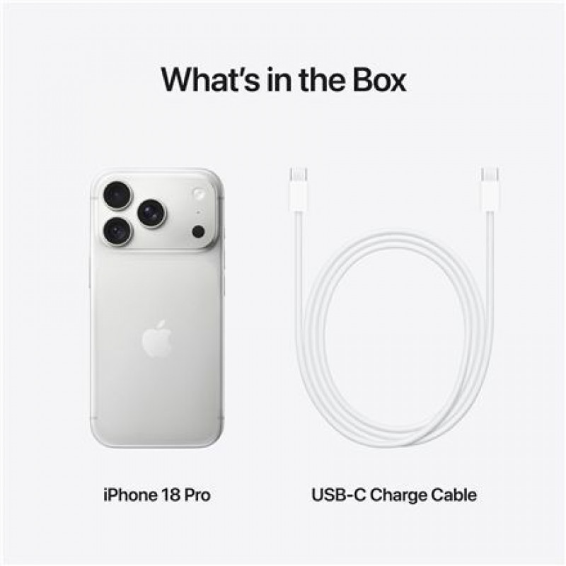 Apple iPhone 18 Pro Smartphone, 256 GB, JP eSIM, silber