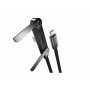 Vakoss TC-U570 USB-C-auf-USB-C-Kabel mit Ständerfunktion, 100 W, 1 m, schwarz