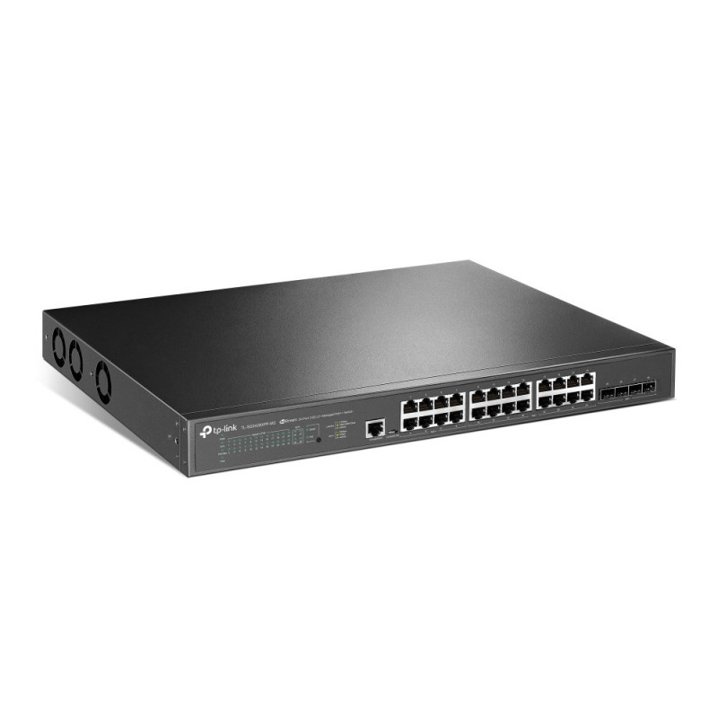 TP-Link JetStream TL-SG3428XPP-M2 verwalteter L2+-Netzwerk-Switch, 2,5G Ethernet, PoE, 1U, schwarz