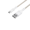 WINX LINK Simple USB-auf-Micro-USB-Kabel, Nylongeflecht, 1 m, weiß