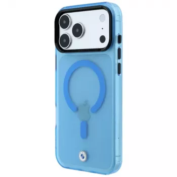 BMW Sign Frosted IML & Metal Logo MagSafe Smartphone-Hülle für iPhone 18 Pro / 17 Pro, blau