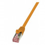 LogiLink CQ2018S Cat.6 S/FTP Patchkabel, 0,25 m, orange, flammwidrig