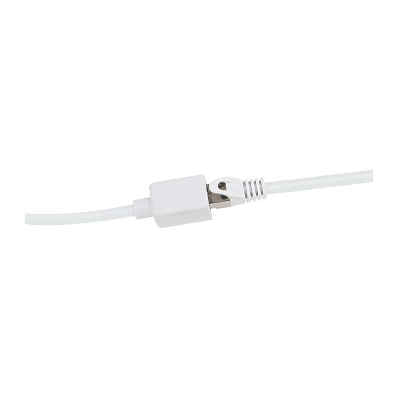 LogiLink CQX061S Cat.6A Premium Patchkabelverlängerung, 3 m, weiß