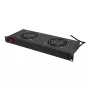 LogiLink FAU102B 19″-Lüftereinheit, 2 Lüfter, mit Schalter, 1HE, schwarz
