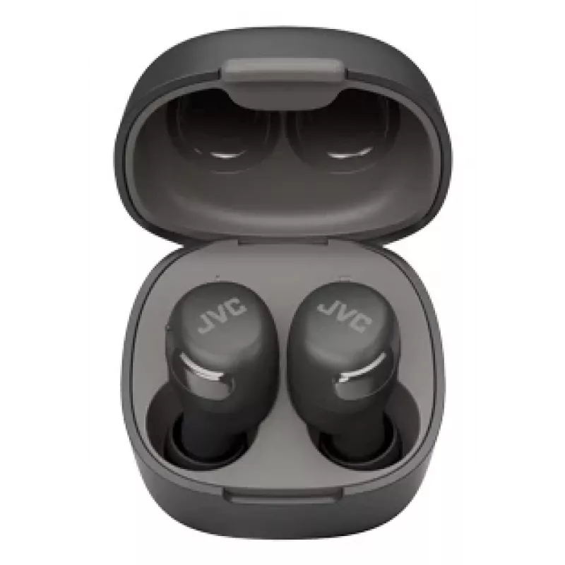 JVC HA-A30T2 True-Wireless-Kopfhörer mit Geräuschunterdrückung, Multipoint, anthrazit
