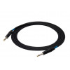 SSQ JMPJMP6 SS-1450 Mono-Klinkenkabel, Klinke mono auf Klinke mono, 6 m, Schwarz